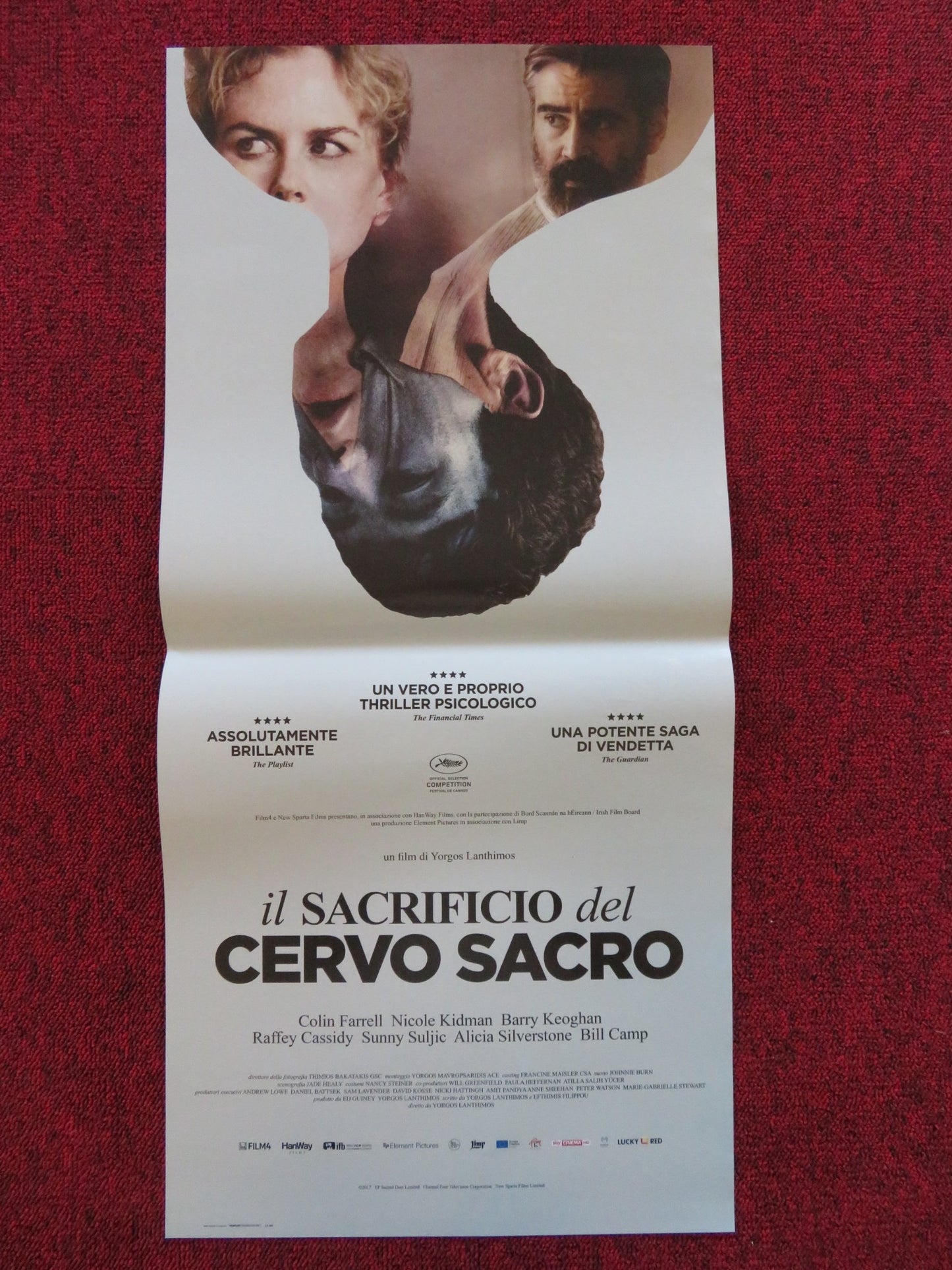 THE KILLING OF A SACRED DEER ITALIAN LOCANDINA POSTER COLIN FARRELL 2017