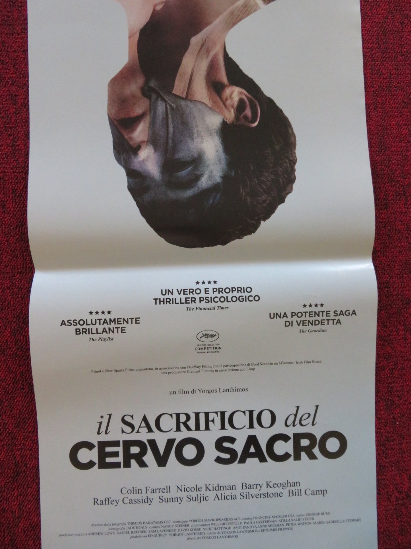 THE KILLING OF A SACRED DEER ITALIAN LOCANDINA POSTER COLIN FARRELL 2017