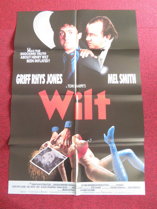 WILT FOLDED US ONE SHEET POSTER GRIFF RHYS JONES MEL SMITH 1989