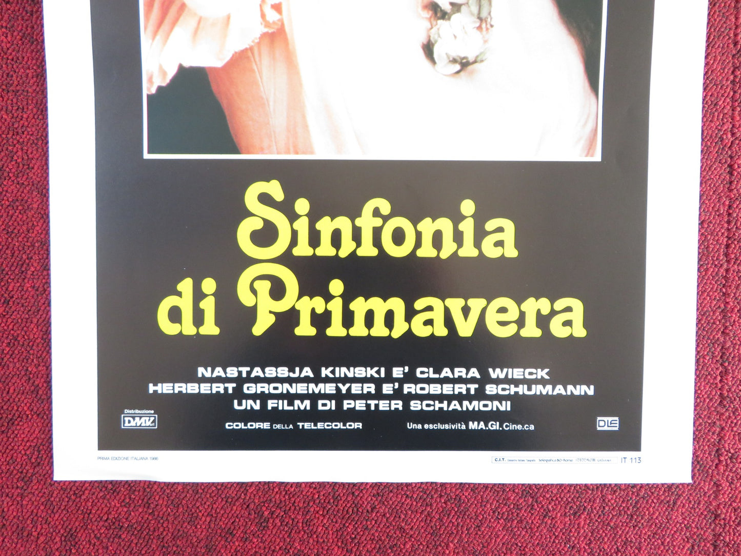 SPRING SYMPHONY ITALIAN LOCANDINA POSTER NASTASSJA KINSKI ROLF HOPPE 1986