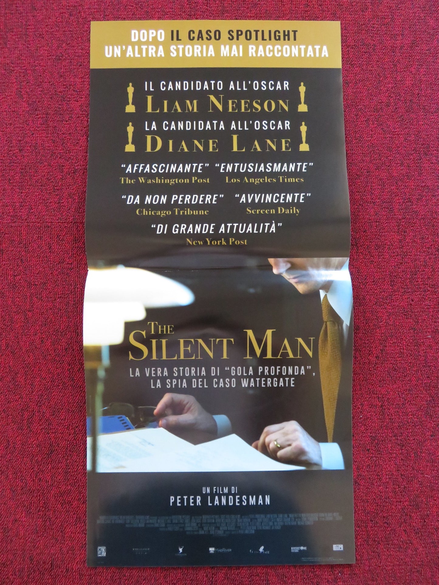 THE SILENT MAN ITALIAN LOCANDINA POSTER LIAM NEESON DIANE LANE 2017