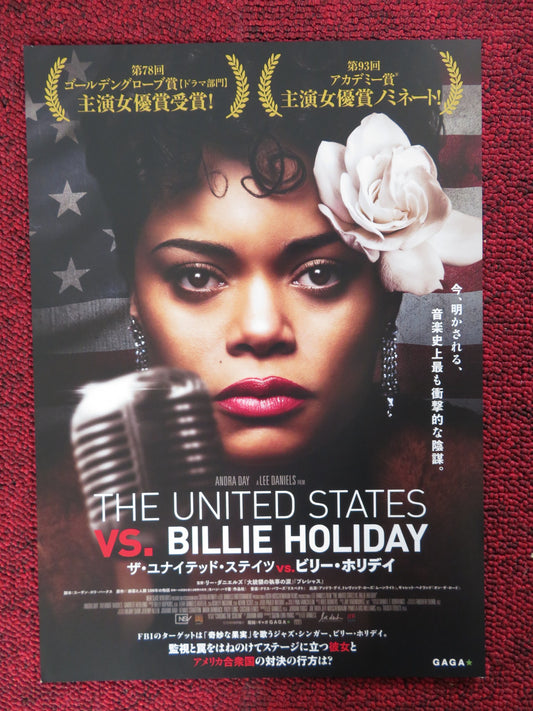 THE UNITED STATES VS. BILLIE HOLIDAY JAPANESE CHIRASHI (B5) POSTER A. DAY 2021