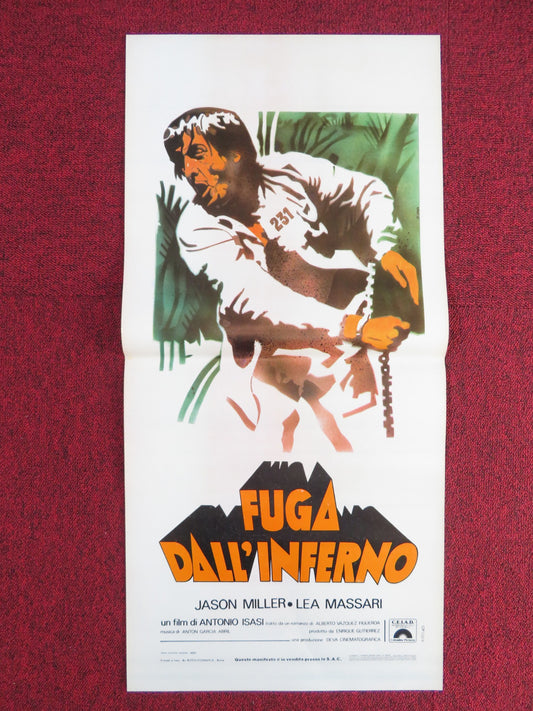 FUGA DALL'INFERNO ITALIAN LOCANDINA POSTER JASON MILLER LEA MASSARI 1980