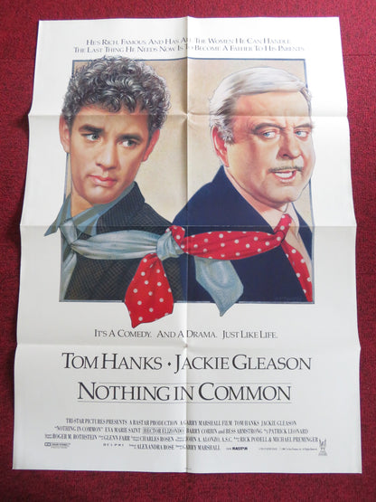 NOTHING IN COMMON FOLDED US ONE SHEET POSTER TOM HANKS JACKIE GLEASON 1986