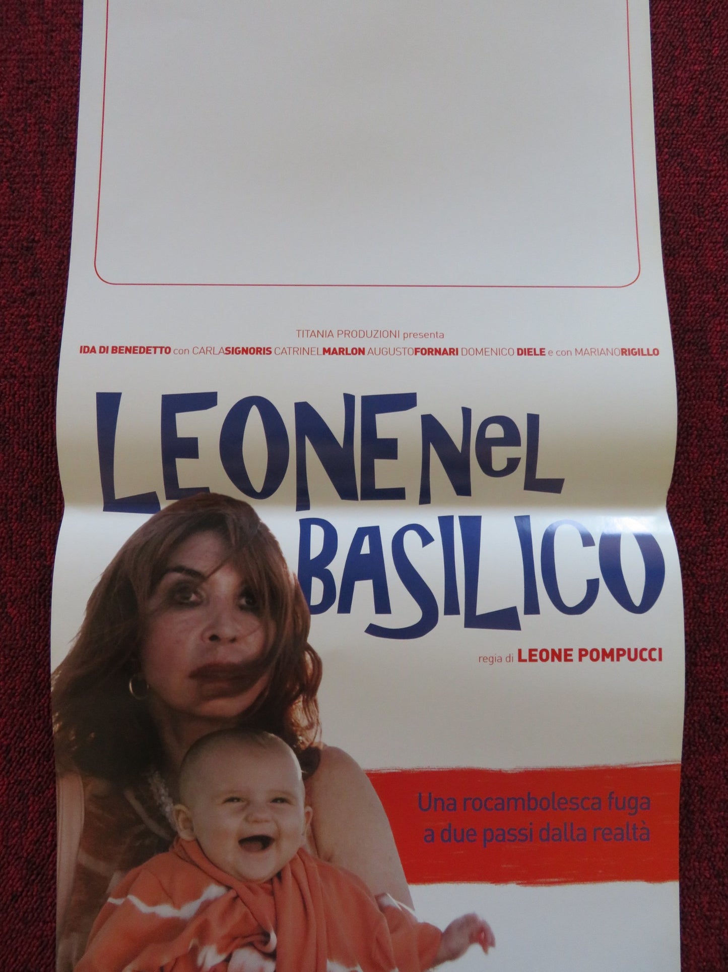 LEONE NEL BASILICO ITALIAN LOCANDINA POSTER IDA DI BENEDETTO CARLA SIGNORIS 2014