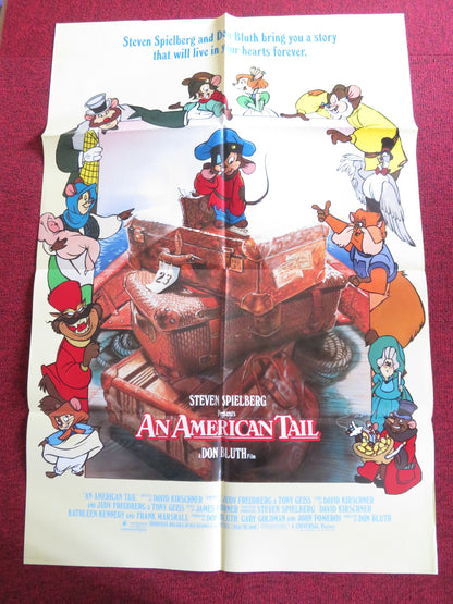 AN AMERICAN TAIL - B FOLDED US ONE SHEET POSTER ERICA YOHN NEHEMIAH PERSOFF 1986