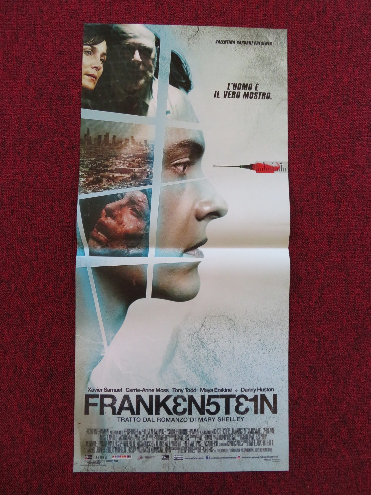 FRANKENSTEIN ITALIAN LOCANDINA POSTER XAVIER SAMUEL CARRIE-ANNE MOSS 2015