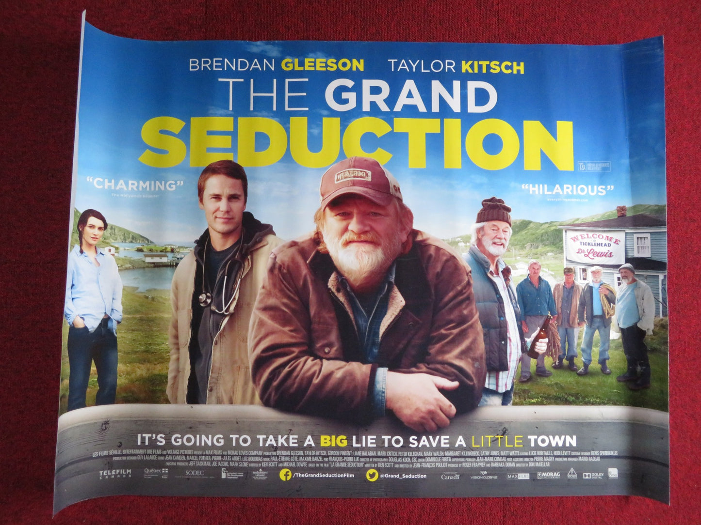 THE GRAND SEDUCTION UK QUAD (30"x 40") ROLLED POSTER BRENDAN GLEENSON 2013