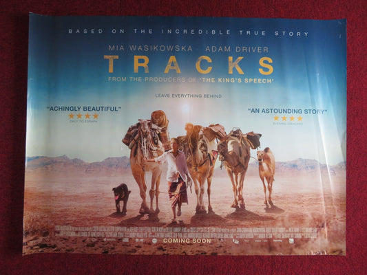 TRACKS UK QUAD (30"x 40") ROLLED POSTER ADAM DRIVER MIA WASIKOWSKA 2013