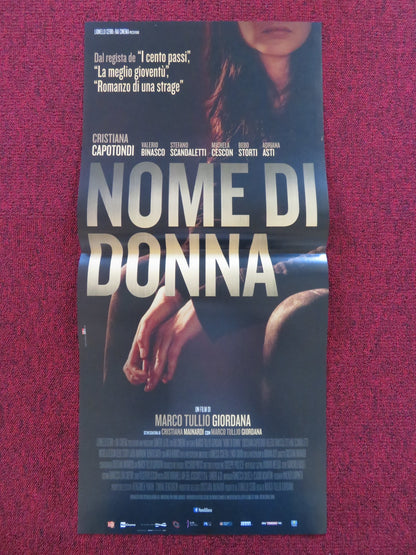 NOME DI DONNA ITALIAN LOCANDINA POSTER CRISTIANA CAPOTONDI VALERIO BINASCO 2018