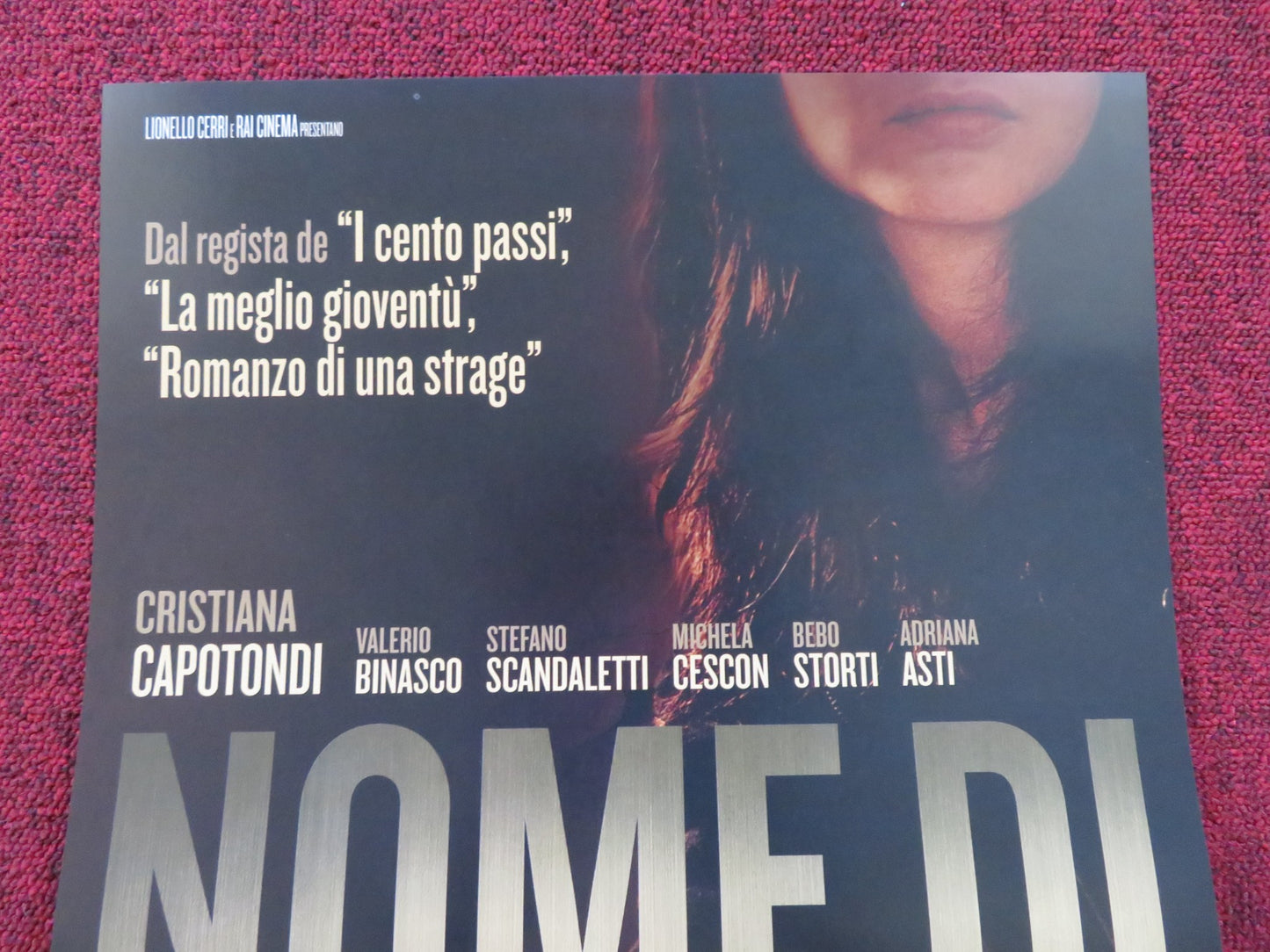 NOME DI DONNA ITALIAN LOCANDINA POSTER CRISTIANA CAPOTONDI VALERIO BINASCO 2018