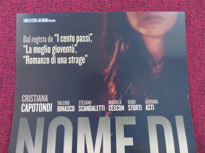 NOME DI DONNA ITALIAN LOCANDINA POSTER CRISTIANA CAPOTONDI VALERIO BINASCO 2018