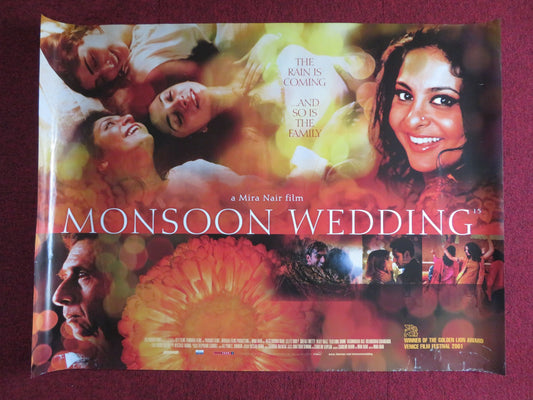 MONSOON WEDDING UK QUAD (30"x 40") ROLLED POSTER MIRA NAIR 2001