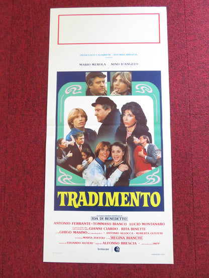 TRADIMENTO ITALIAN LOCANDINA POSTER MARIO MEROLA NINO D'ANGELO 1982