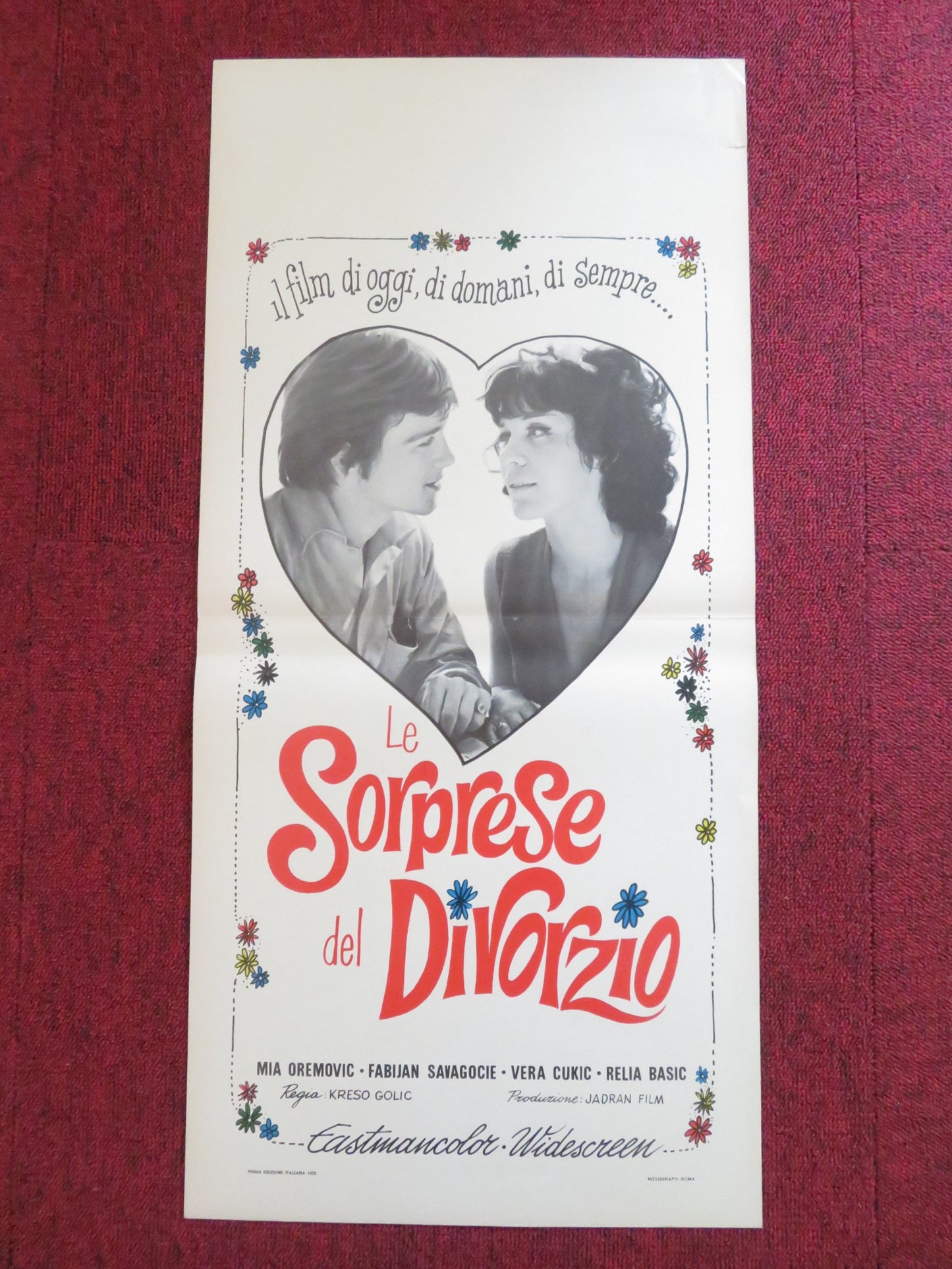 LE SORPRESE DEL DIVORZIO ITALIAN LOCANDINA POSTER MIA OREMOVIC F. SAVAGOCIE 1968