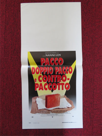 PACCO DOPPIO PACCO E CONTRO PACCOTTO ITALIAN LOCANDINA POSTER LEO GULLOTTA 1993