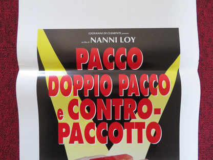 PACCO DOPPIO PACCO E CONTRO PACCOTTO ITALIAN LOCANDINA POSTER LEO GULLOTTA 1993