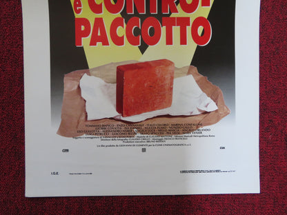 PACCO DOPPIO PACCO E CONTRO PACCOTTO ITALIAN LOCANDINA POSTER LEO GULLOTTA 1993