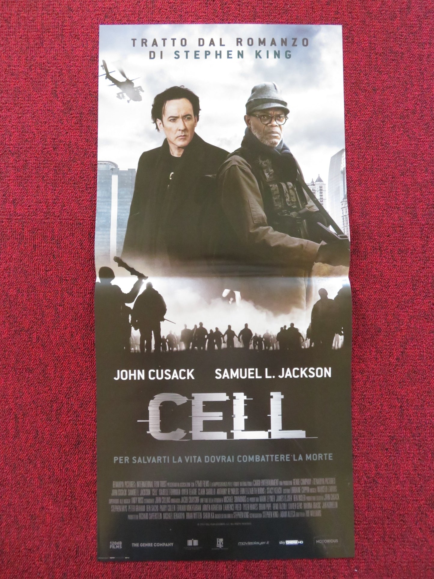 CELL ITALIAN LOCANDINA POSTER JOHN CUSACK SAMUEL L. JACKSON 2016