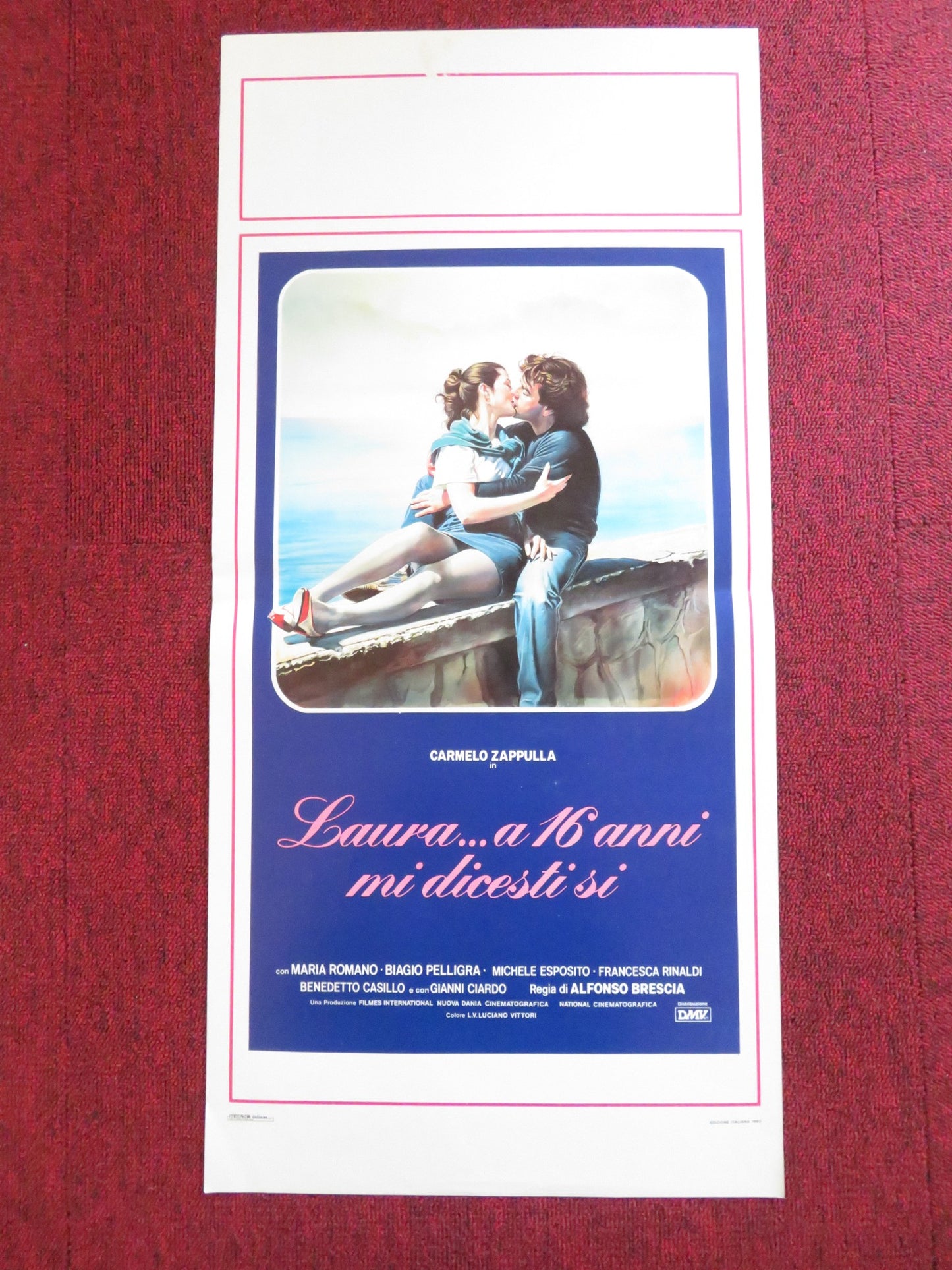 LAURA.. A 16 ANNI MI DICESTI SI ITALIAN LOCANDINA POSTER MARIO ROMANO 1983