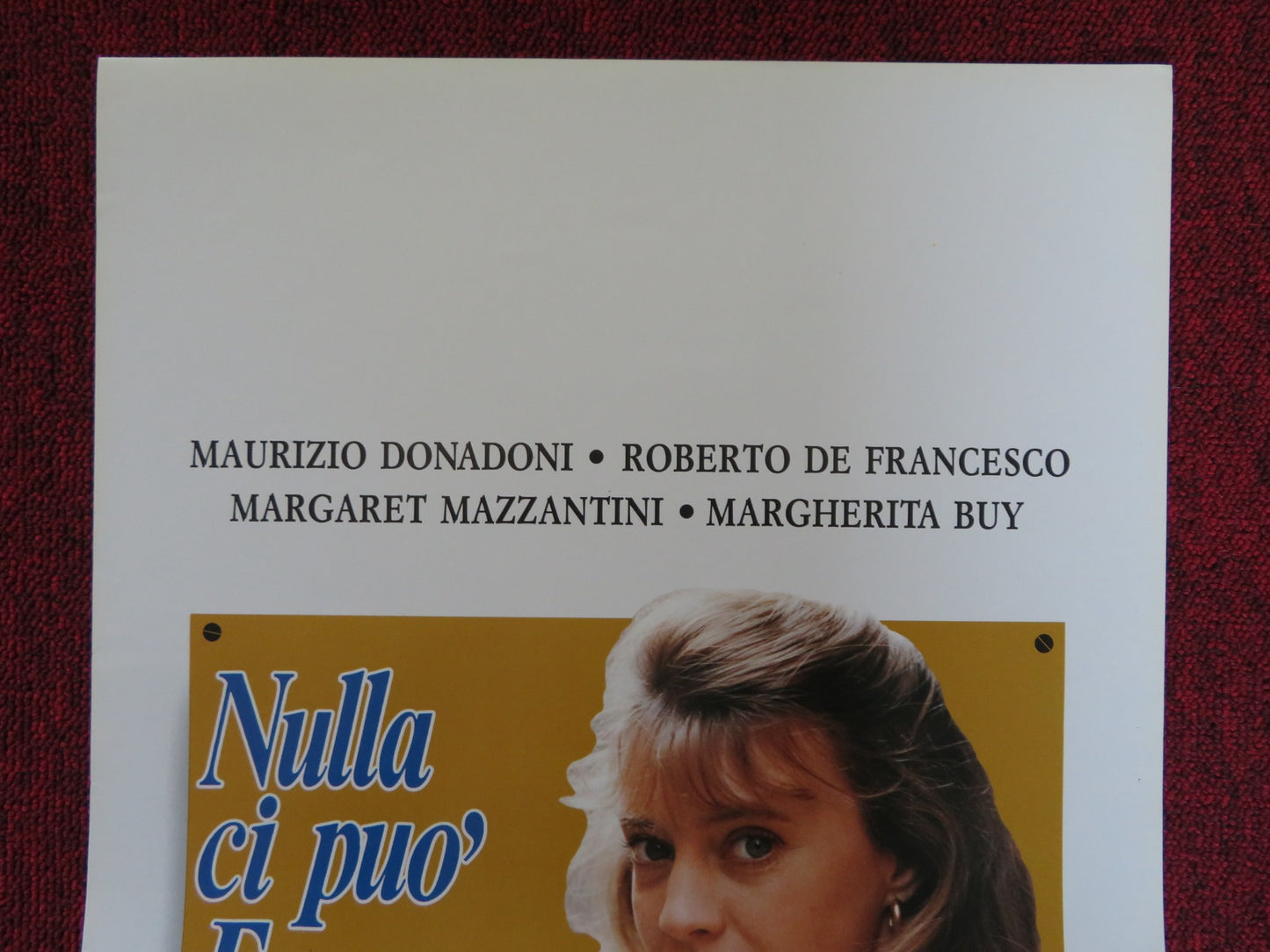 NULLA CI PUO FERMARE ITALIAN LOCANDINA POSTER RICCARDO DONADONI 1989