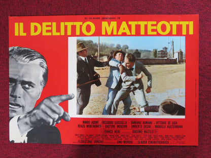 IL DELITTO MATTEOTTI -C ITALIAN FOTOBUSTA POSTER MARIO ADORF CUCCIOLLA 1973