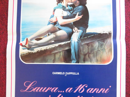 LAURA.. A 16 ANNI MI DICESTI SI ITALIAN LOCANDINA POSTER MARIO ROMANO 1983