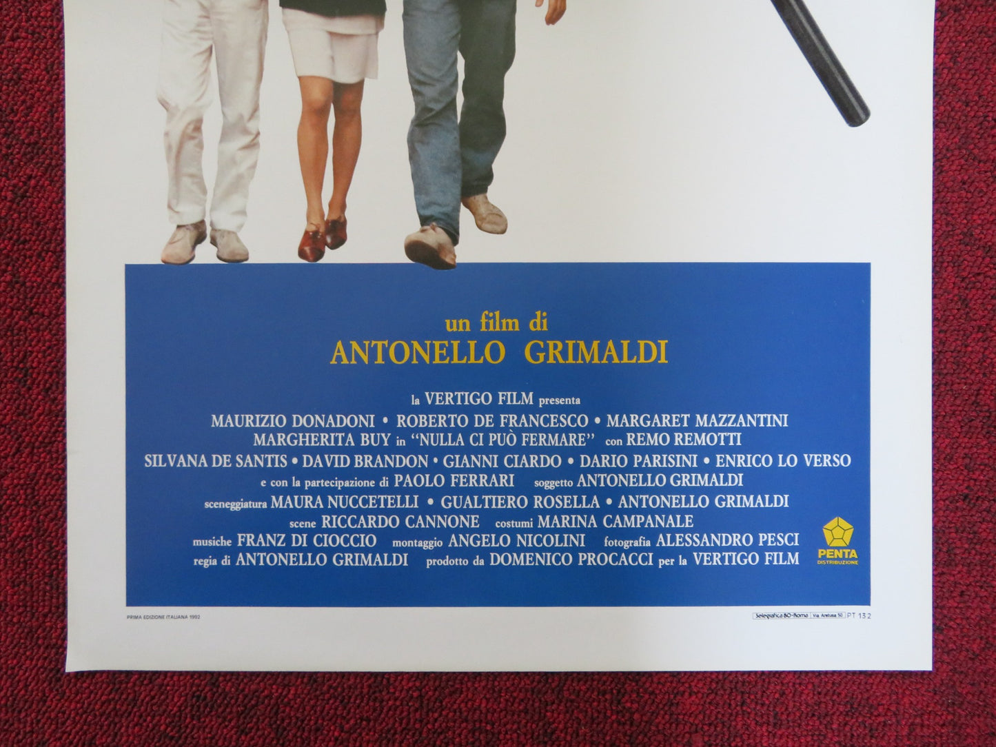 NULLA CI PUO FERMARE ITALIAN LOCANDINA POSTER RICCARDO DONADONI 1989