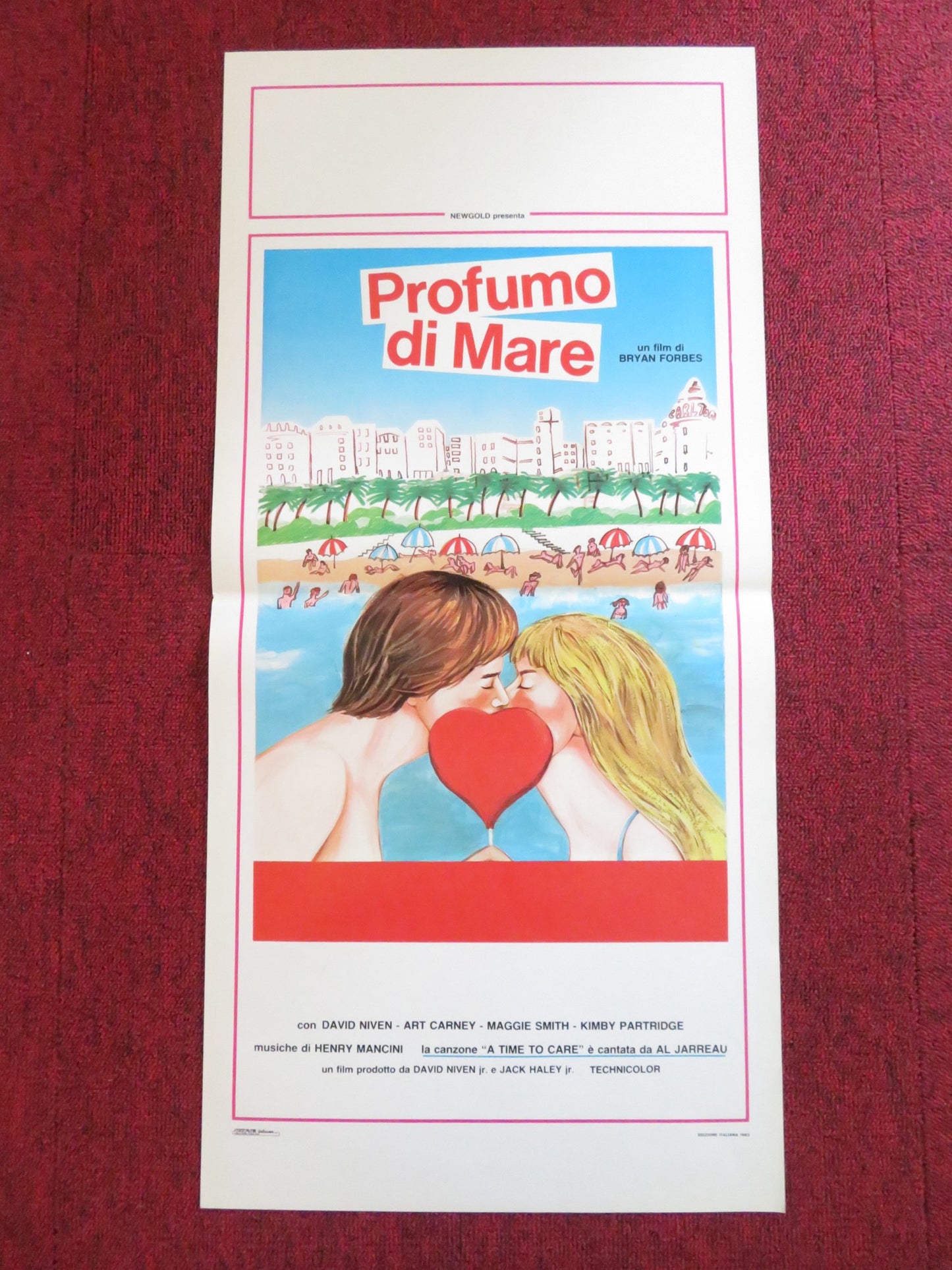 BETTER LATE THAN NEVER ITALIAN LOCANDINA POSTER DAVID NIVEN MAGGIE SMITH 1983