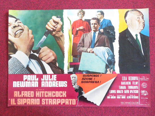 TORN CURTAIN - B ITALIAN FOTOBUSTA POSTER HITCHCOCK PAUL NEWMAN J. ANDREWS 1966