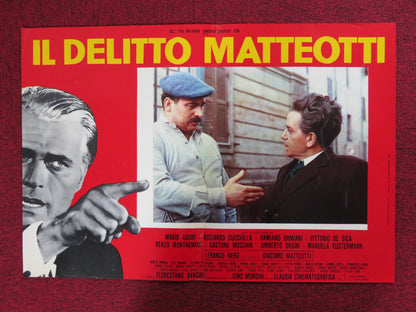 IL DELITTO MATTEOTTI -D ITALIAN FOTOBUSTA POSTER MARIO ADORF CUCCIOLLA 1973