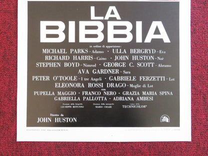 LA BIBBIA ITALIAN LOCANDINA POSTER MICHAEL PARKS RICHARD HARRIS 1966