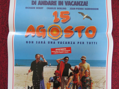 AUGUST 15TH ITALIAN LOCANDINA POSTER RICHARD BERRY CHARLES BERLING 2001