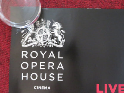 ROYAL OPERA HOUSE LIVE CINEMA SEASON 2012/13 UK QUAD ROLLED POSTER 2012