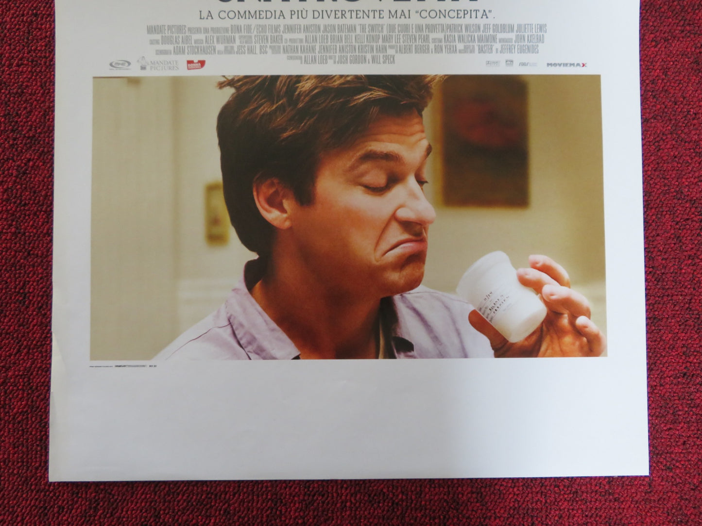 THE SWITCH ITALIAN LOCANDINA POSTER JENNIFER ANISTON JASON BATEMAN 2010