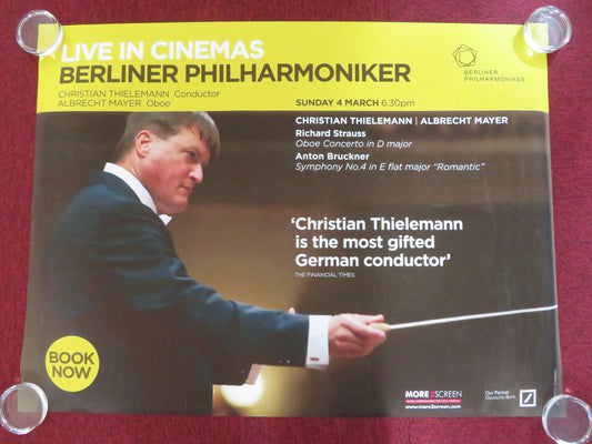 LIVE IN CINEMAS BERLINER PHILHARMONIKA UK QUAD ROLLED POSTER 2012