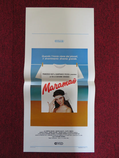 MARAMAO ITALIAN LOCANDINA POSTER VANESSA GRAVINA MAURIZIO BEGOTTI 1987