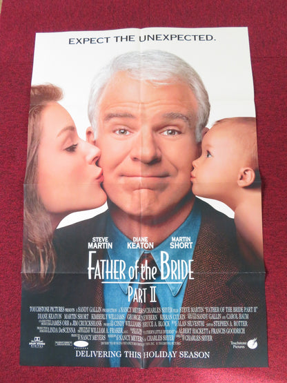 FATHER OF THE BRIDE PART II FOLDED US ONE SHEET POSTER STEVE MARTIN KEATON 1995