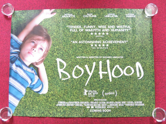 BOYHOOD UK QUAD (30"x 40") ROLLED POSTER ELLAR COLTRANE PATRICIA ARQUETTE 2014