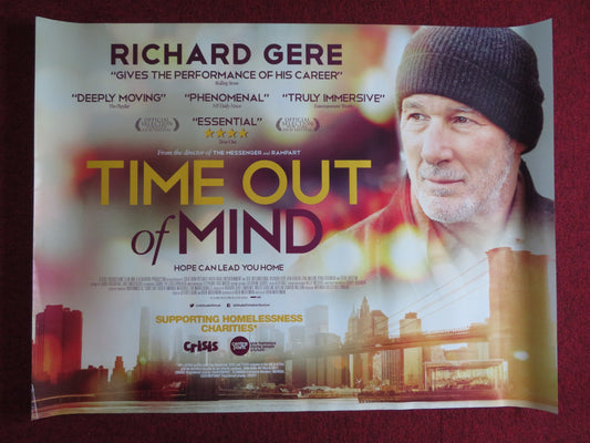 TIME OUT OF MIND UK QUAD (30"x 40") ROLLED POSTER RICHARD GERE 2014