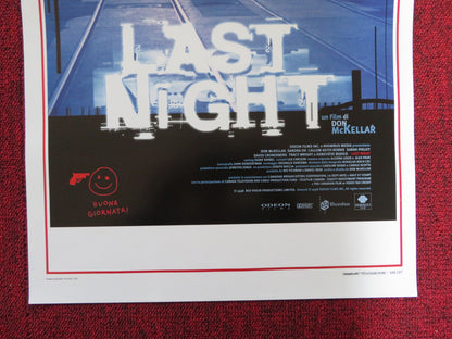 LAST NIGHT ITALIAN LOCANDINA POSTER DON MCKELLAR SANDRA OH 1998