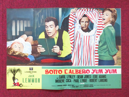 UNDER THE YUM YUM TREE- I ITALIAN FOTOBUSTA POSTER JACK LEMMON C. LYNLEY 1963