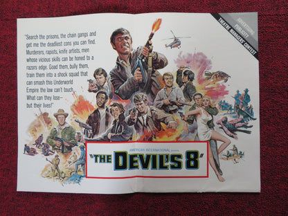 THE DEVIL'S 8  - PRESSBOOK UNCT AMERICAN INTERNATIONAL CHRISTOPHER GEORGE 1969