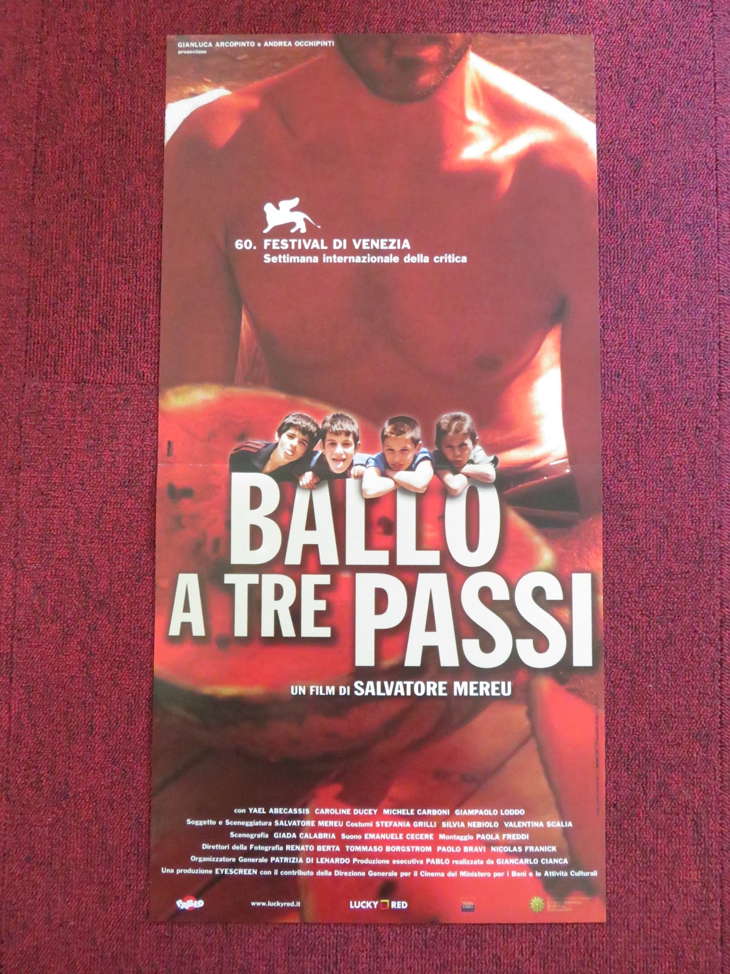 BALLO A TRE PASSI ITALIAN LOCANDINA POSTER YAEL ABECASSIS DOMENICO ARBA 2003