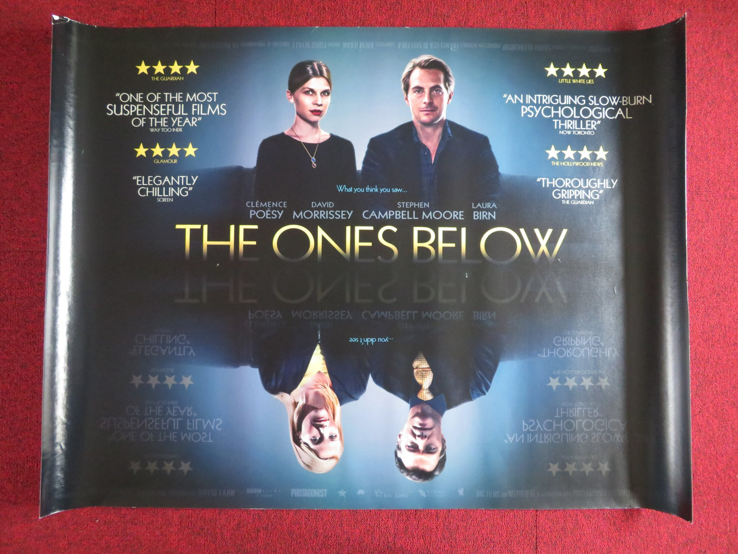 THE ONES BELOW UK QUAD (30"x 40") ROLLED POSTER CLEMENCE POSEY LAURA BIRN 2015