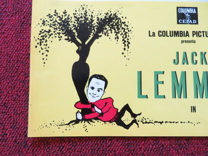 UNDER THE YUM YUM TREE- J ITALIAN FOTOBUSTA POSTER JACK LEMMON C. LYNLEY 1963