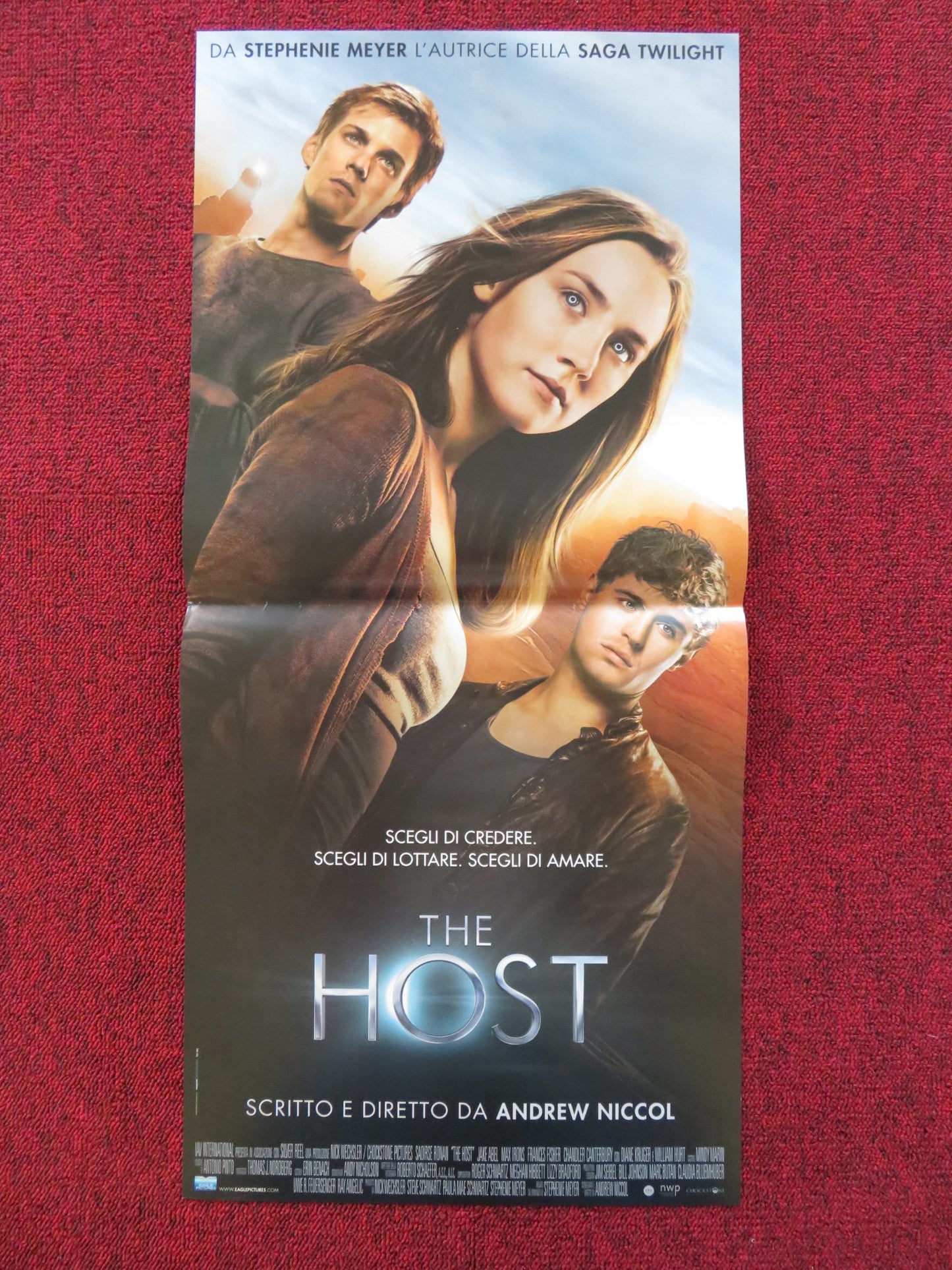 THE HOST ITALIAN LOCANDINA POSTER SAOIRSE RONAN JAKE ABEL 2013