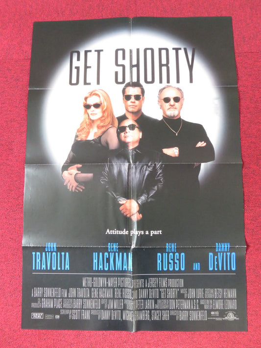 GET SHORTY FOLDED US ONE SHEET POSTER JOHN TRAVOLTA GENE HACKMAN 1995