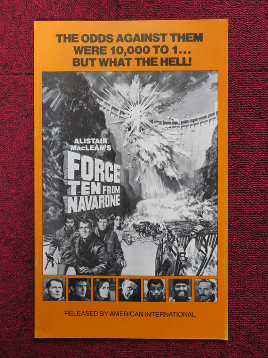 FORCE TEN FROM NAVARONE -PRESSBOOK UNCUT AMERICAN INTERNATIONAL ROBERT SHAW 1978