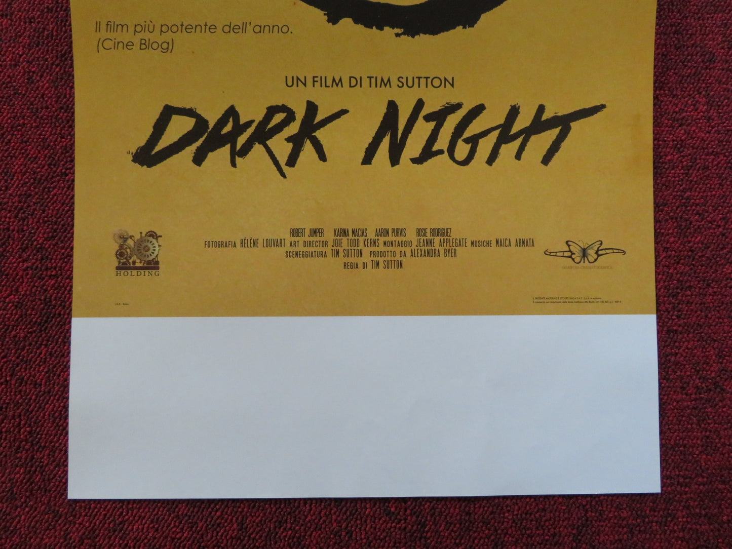 DARK KNIGHT ITALIAN LOCANDINA POSTER ROBERT JUMPER KARINA MACIAS 2016